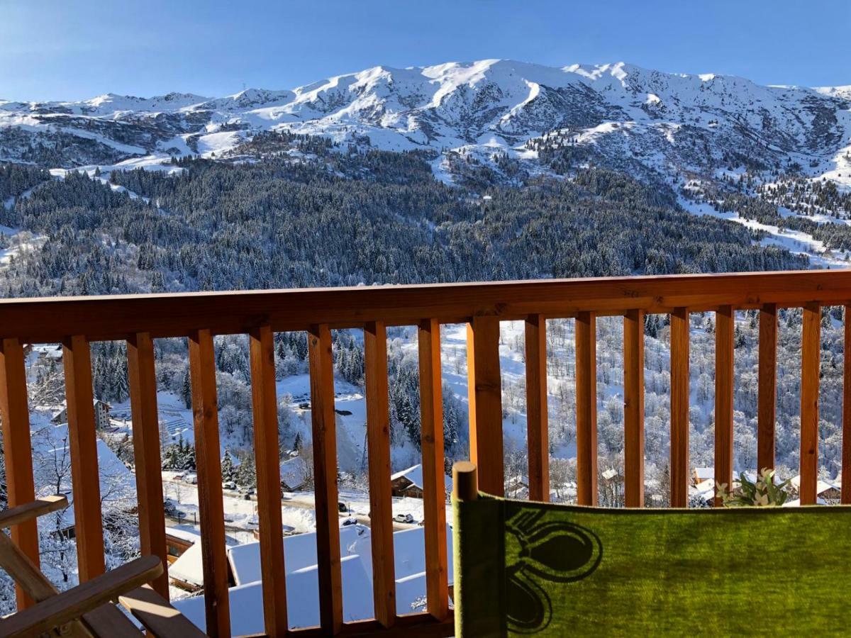 Charmant Studio A Meribel Avec Cheminee Apartment Exterior photo